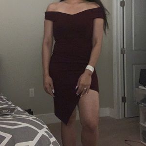 Fashion Nova burgundy dress size M